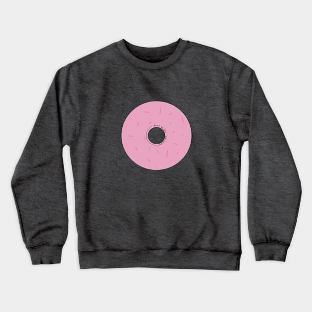 Donut Worry - Be Happy Crewneck Sweatshirt by Haleys Hand